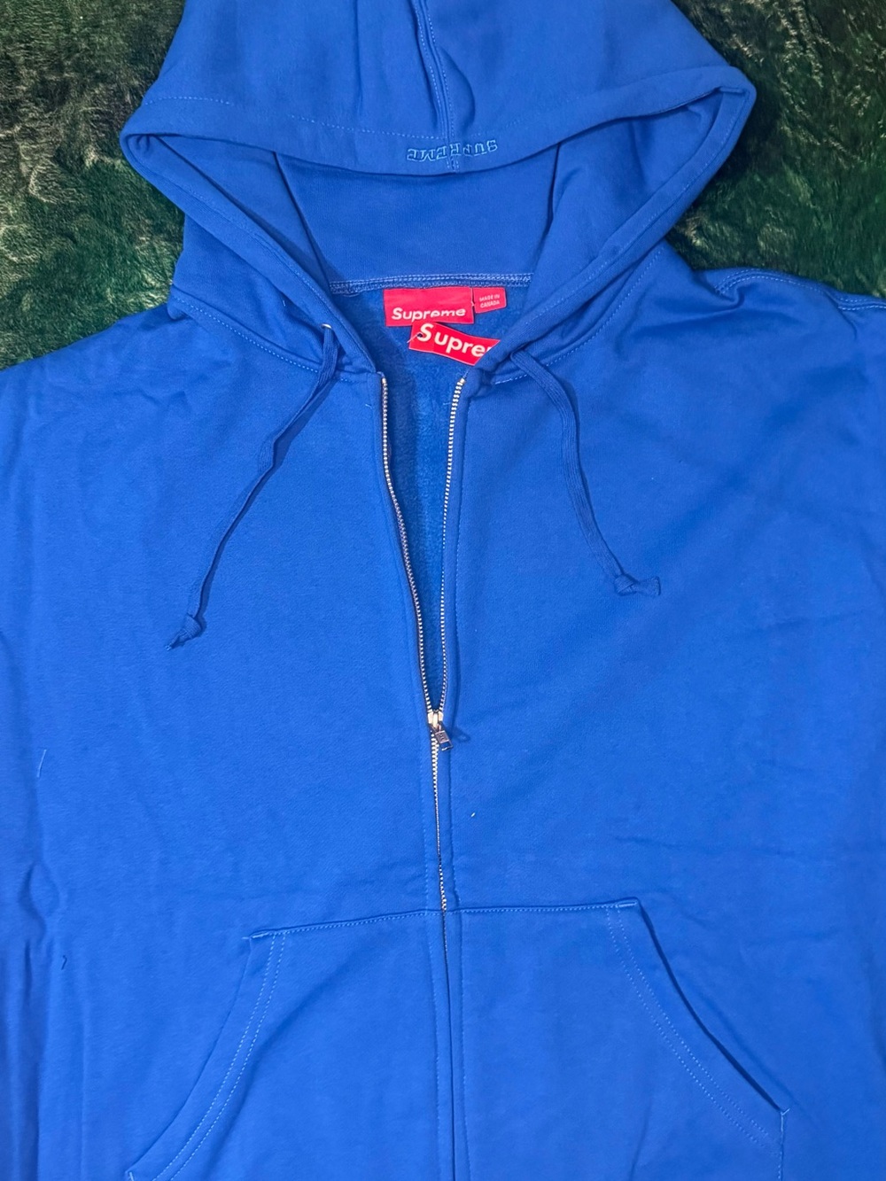 Blue Supreme x Thrasher Zip Up